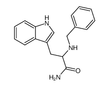 2-Benzylamino-3-(1H-indol-3-yl)-propionamide Structure