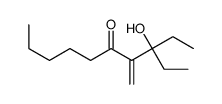 3-ethyl-3-hydroxy-4-methylidenedecan-5-one结构式