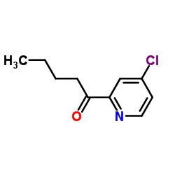 1-(4-Chloro-2-pyridinyl)-1-pentanone Structure