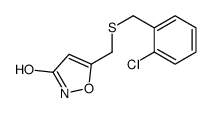 5-[(2-chlorophenyl)methylsulfanylmethyl]-1,2-oxazol-3-one Structure