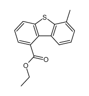 ethyl 6-methyldibenzothiophene-1-carboxylate结构式