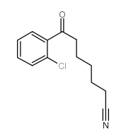 7-(2-chlorophenyl)-7-oxoheptanenitrile结构式