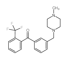 3'-(4-METHYLPIPERAZINOMETHYL)-2-TRIFLUOROMETHYLBENZOPHENONE structure