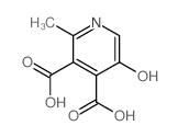 5-hydroxy-2-methyl-pyridine-3,4-dicarboxylic acid Structure