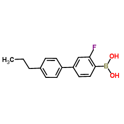 3-氟-4'-n-丙基二苯基-4-硼酸结构式