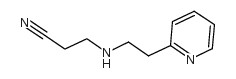 3-[[2-(2-PYRIDYL)ETHYL]AMINO]PROPANENITRILE Structure