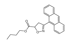 butyl 3-anthracen-9-yl-4,5-dihydro-1,2-oxazole-5-carboxylate Structure