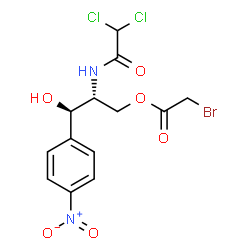 3-(bromoacetyl)chloramphenicol结构式