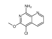 5-chloro-6-methoxy-1,7-naphthyridin-8-amine结构式