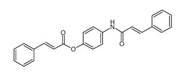 (E)-3-phenylacrylic acid 4-[(E)-(3-phenylacryloyl)amino]phenyl ester结构式