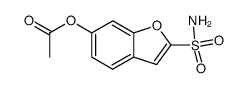 6-acetoxybenzofuran-2-sulfonamide结构式