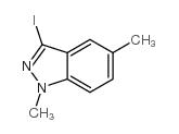 3-碘-1,5-二甲基-1H-吲唑结构式