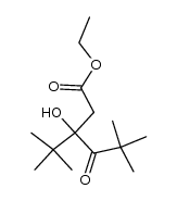 3-tert-butyl-3-hydroxy-5,5-dimethyl-4-oxo-hexanoic acid ethyl ester Structure