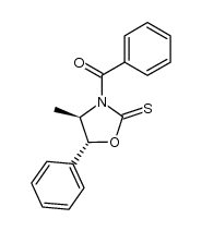 (+/-)-3-benzoyl-4r-methyl-5t-phenyl-oxazolidine-2-thione() Structure