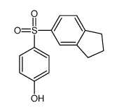 4-(2,3-dihydro-1H-inden-5-ylsulfonyl)phenol结构式