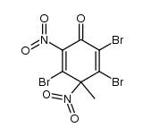 2,3,5-tribromo-4-methyl-4,6-dinitrocyclohexa-2,5-dienone Structure