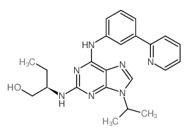 (R)-2-((9-Isopropyl-6-((3-(pyridin-2-yl)phenyl)amino)-9H-purin-2-yl)amino)butan-1-ol picture