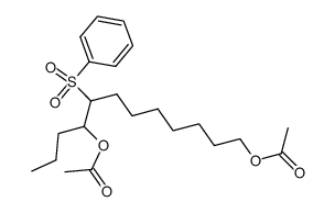 Benzenesulfonyl-8 dodecane diol-1,9 diacetate结构式