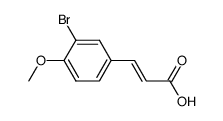 3-(3-溴-4-甲氧基苯基)丙烯酸结构式