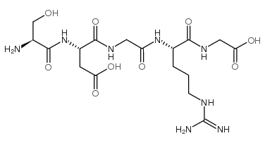 H-Ser-Asp-Gly-Arg-Gly-OH structure