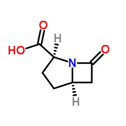 1-Azabicyclo[3.2.0]heptane-2-carboxylicacid,7-oxo-,(2S,5R)-(9CI)结构式