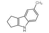 7-methyl-1,2,3,4-tetrahydrocyclopenta[b]indole结构式