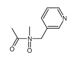 N-methyl-1-oxo-N-(pyridin-3-ylmethyl)ethanamine oxide结构式