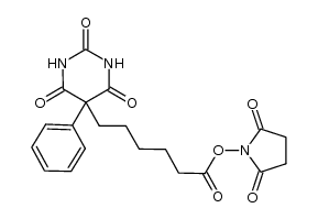 2,5-dioxopyrrolidin-1-yl 6-(2,4,6-trioxo-5-phenylhexahydropyrimidin-5-yl)hexanoate Structure