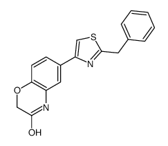 6-(2-benzyl-1,3-thiazol-4-yl)-4H-1,4-benzoxazin-3-one结构式