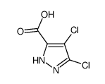 4,5-Dichloro-1H-pyrazole-3-carboxylic acid Structure