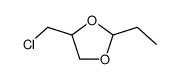 1,3-Dioxolane,4-(chloromethyl)-2-ethyl- structure