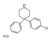 4-(4-chlorophenyl)-4-phenylpiperidine,hydrochloride Structure