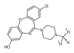 8-Hydroxy loxapine-d3结构式