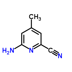 6-amino-4-methyl-pyridine-2-carbonitrile Structure