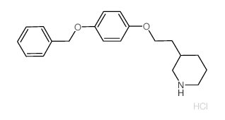 3-{2-[4-(Benzyloxy)phenoxy]ethyl}piperidine hydrochloride Structure