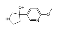 3-(6-methoxypyridin-3-yl)pyrrolidin-3-ol Structure