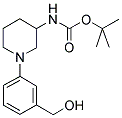 1-(3-HYDROXYMETHYL-PHENYL)-PIPERIDIN-3-CARBAMIC ACID TERT-BUTYL ESTER Structure