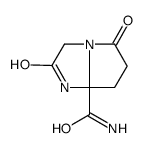 2,5-Dioxohexahydro-1H-pyrrolo(1,2-a)imidazole-7a-carboxamide结构式