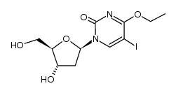 2'-deoxy-O4-ethyl-5-iodouridine结构式