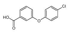 3-(4-chlorophenoxy)benzoic acid结构式