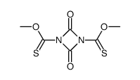 1,3-Uretidinedicarbothioic acid,2,4-dioxo-,O,O-dimethyl ester (8CI) structure