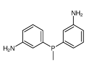 3-[(3-aminophenyl)-methylphosphanyl]aniline结构式