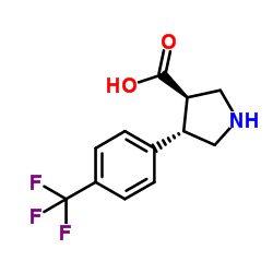 (3R,4S)-4-(4-(三氟甲基)苯基)吡咯烷-3-羧酸图片