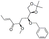 2-Hepten-4-one, 7-(2,2-dimethyl-1,3-dioxolan-4-yl)-5-methoxy-7-(phenylmethoxy)-, 4R-4R*(5R*,7S*)-结构式