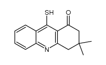 1,2,3,4,9,10-hexahydro-3,3-dimethyl-1-oxoacridine-9-thione Structure