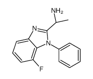 (1S)-1-(7-fluoro-1-phenylbenzimidazol-2-yl)ethanamine结构式