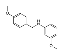 3-methoxy-N-[(4-methoxyphenyl)methyl]aniline Structure