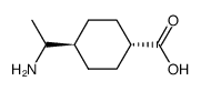 trans-4-(1-Aminoaethyl)-cyclohexancarbonsaeure结构式