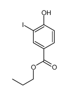 4-羟基-3-碘苯甲酸丙酯结构式