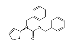 (S)-3-(N-benzyl-N-benzyloxycarbonyl)aminocyclopentene Structure